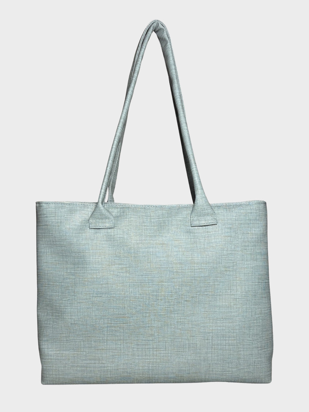 Blue Mist Vegan Leather Tote Bag