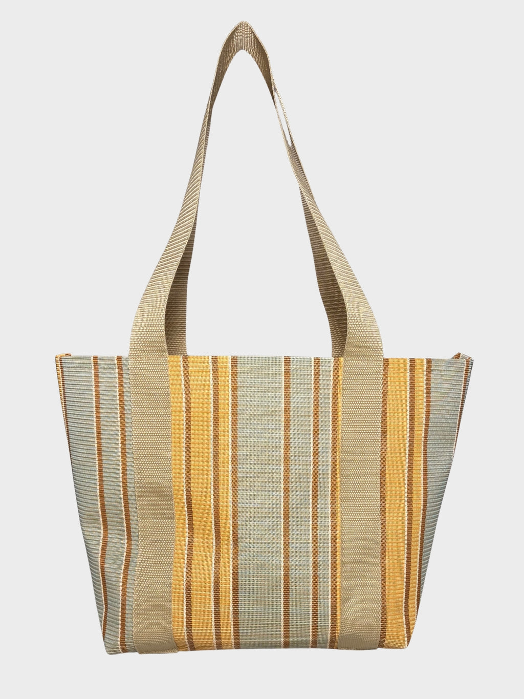 Golden Blue Mesh Beach Bag