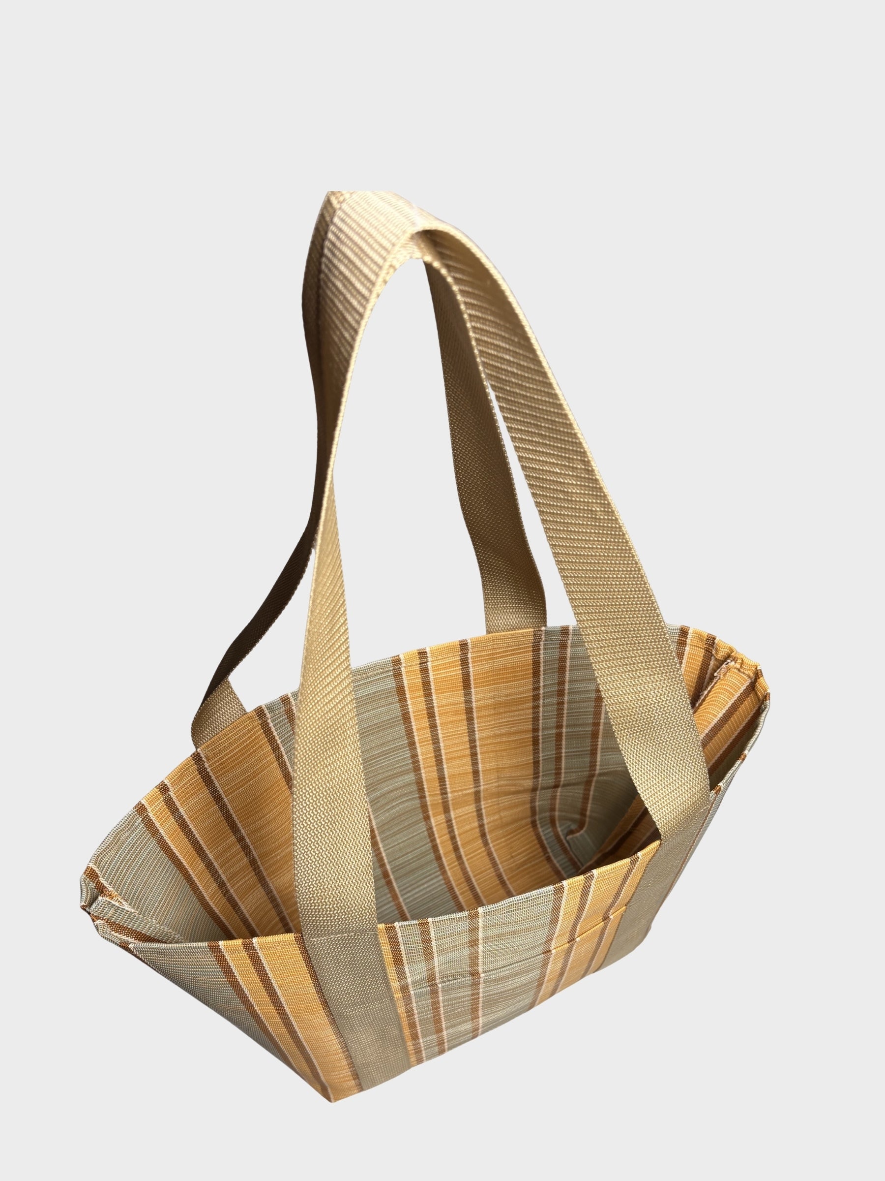 Golden Blue Mesh Beach Bag