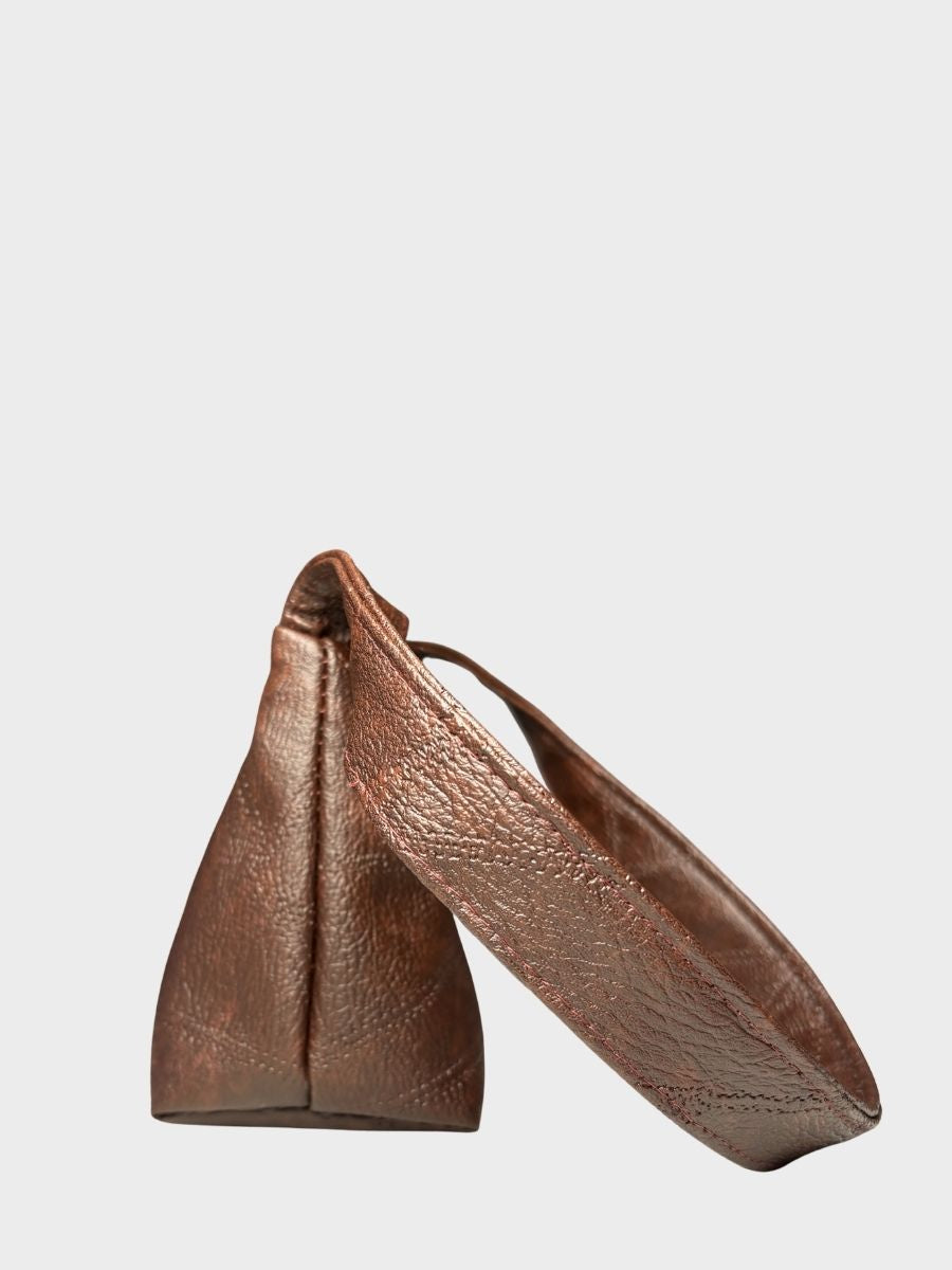 Cocoa Brown Vegan Leather Shoulder Bag