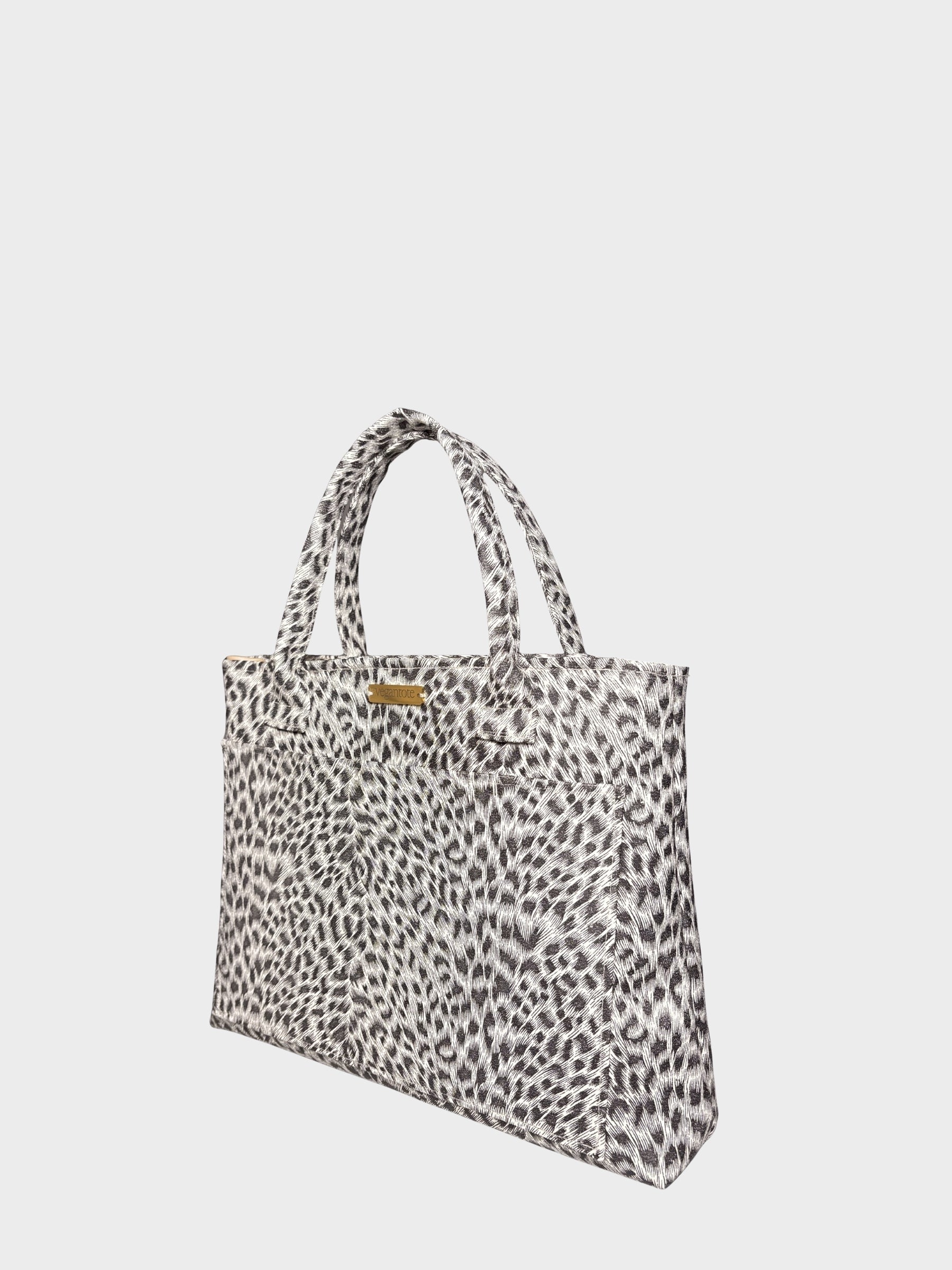 Leopard Print Vegan Leather Handbag
