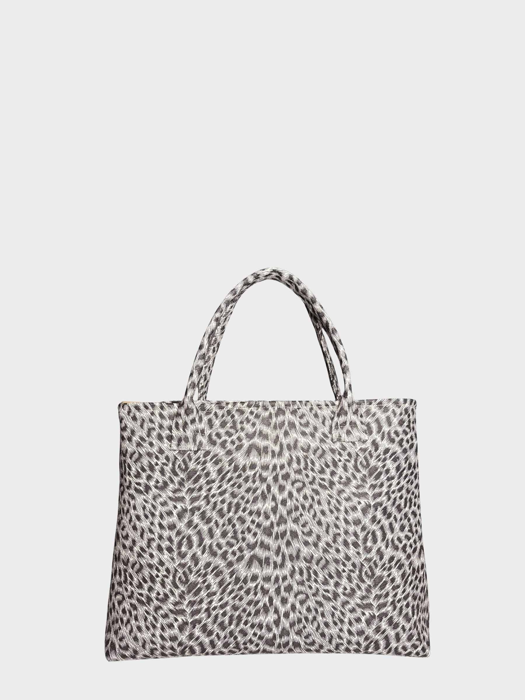 Leopard Print Vegan Leather Handbag