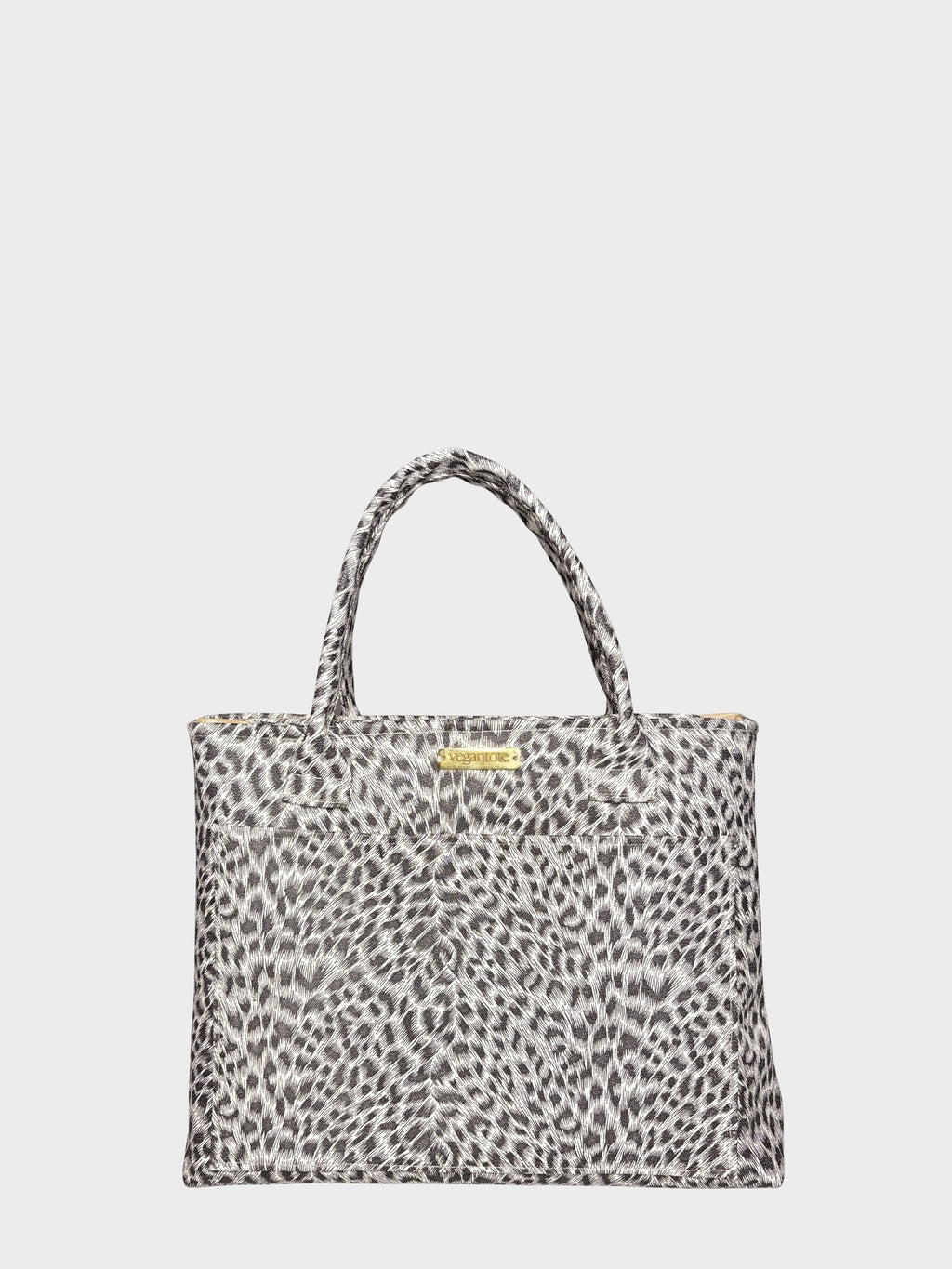 Leopard Print Vegan Leather Handbag