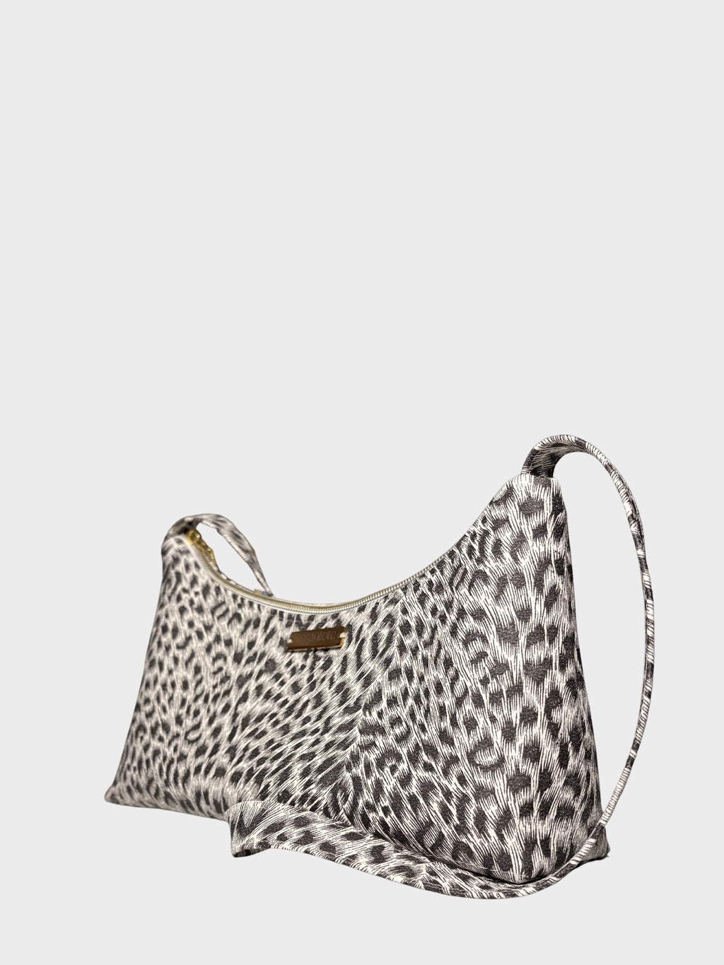 Leopard Print Vegan Leather Shoulder Bag