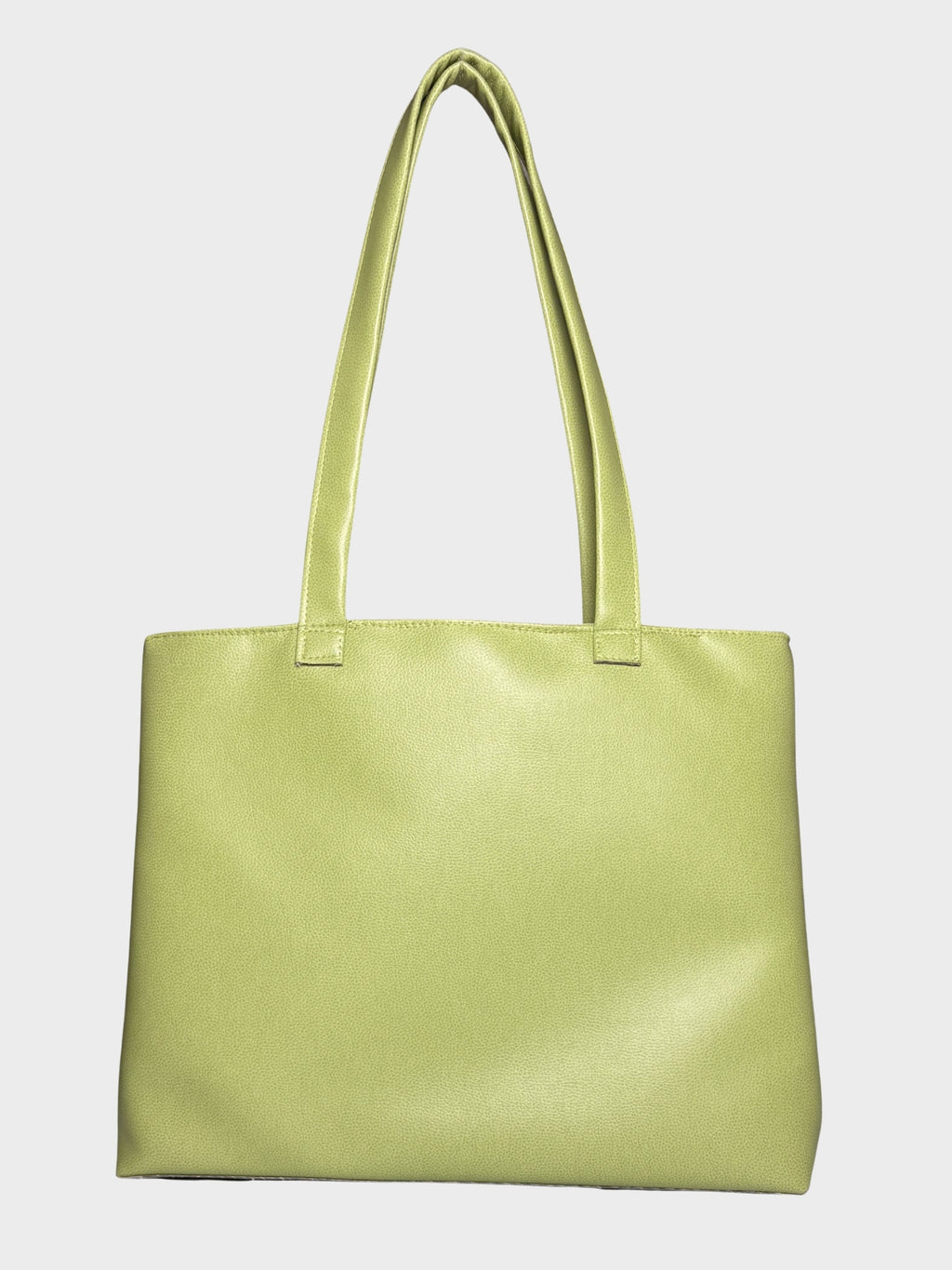 Matcha Green Vegan Leather Tote Bag