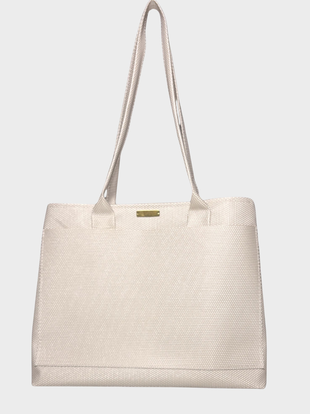 White Swan Vegan Leather Tote Bag